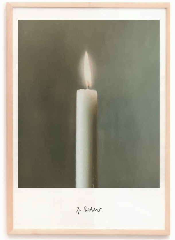 Gerhard Richter Die Kerze Farboffset Handsigniert Charity Art Shop